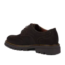 Chaussures décontractées homme 989 café velours