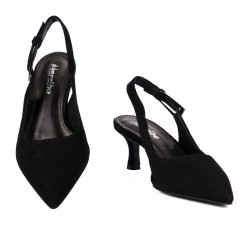 Sandales femme 1338 noir velours