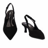 Sandales femme 1338 noir velours