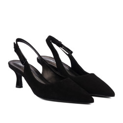 Sandales femme 1338 noir velours