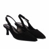 Sandales femme 1338 noir velours