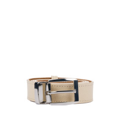 Ceinture femme 27cm beige saffiano