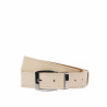 Ceinture femme 27cm beige saffiano