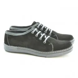 Chaussures décontractées / sport pour hommes 722 noir velours + gris