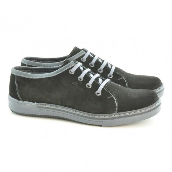 Chaussures décontractées / sport pour hommes 722 noir velours + gris