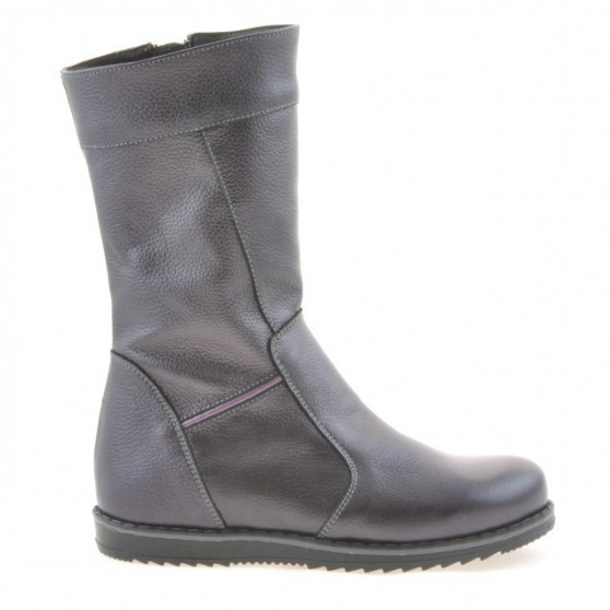 Bottes enfants 3212 violet nacré Bottes enfants 3212 violet nacré