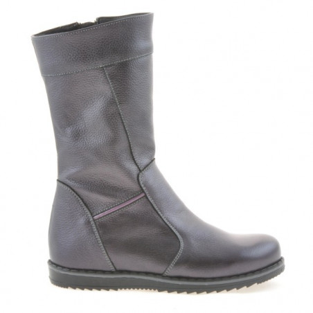 Bottes enfants 3212 violet nacré