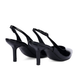 Sandales femme 1328 vernis noir