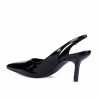 Sandales femme 1328 vernis noir