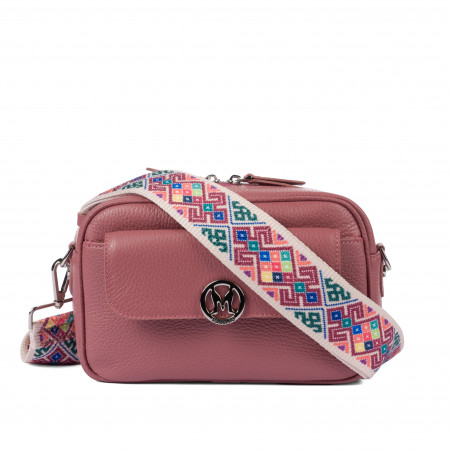 Sac à main femme en bandoulière 014g 01 framboise