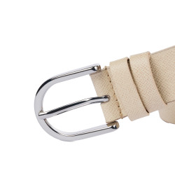 Ceinture femme 43-1m beige saffiano