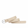 Ceinture femme 43-1m beige saffiano