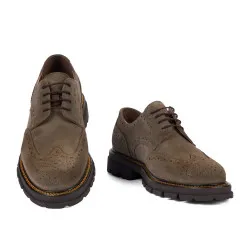 Chaussures casual homme 989 velours sable