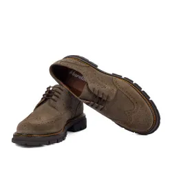 Chaussures casual homme 989 velours sable