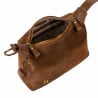 Sac à main femme 037-1g en suède marron