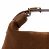 Sac à main femme 037-1g en suède marron