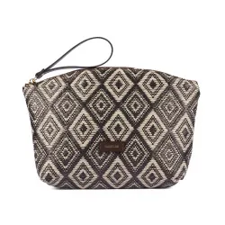 Sac à main pour femme 213g raphia cacao