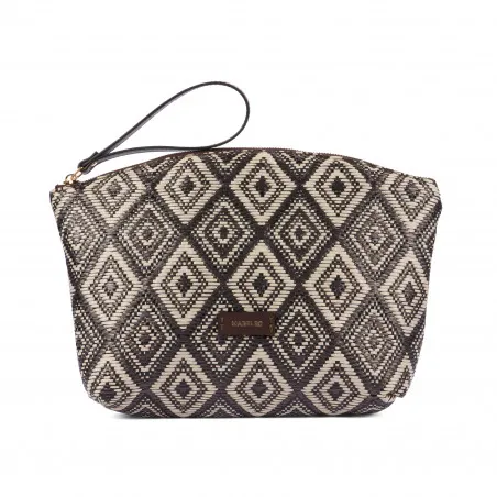 Sac à main pour femme 213g raphia cacao