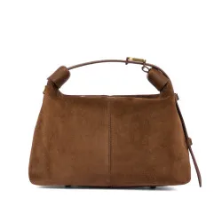 Sac à main pour femme 037g en daim brun