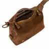 Sac à main pour femme 037g en daim brun
