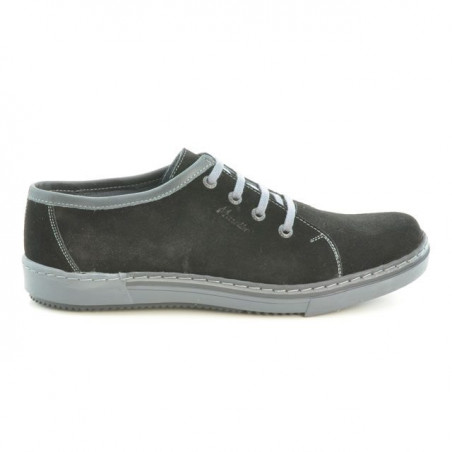 Chaussures décontractées / sport pour hommes 722 noir velours + gris