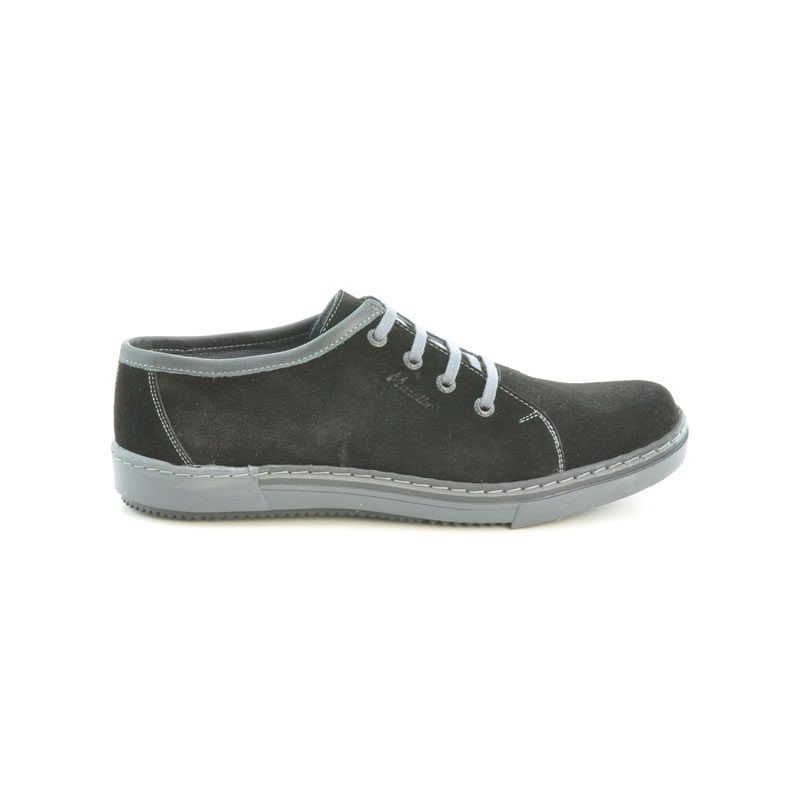 Chaussures décontractées / sport pour hommes 722 noir velours + gris