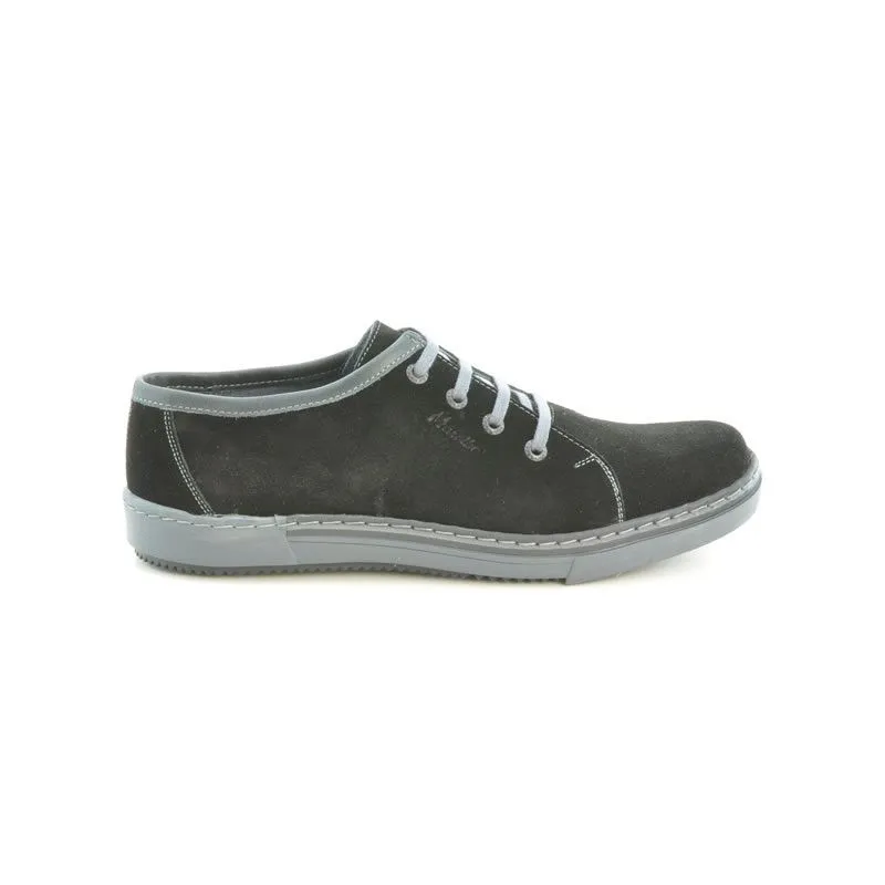 Chaussures décontractées / sport pour hommes 722 noir velours + gris