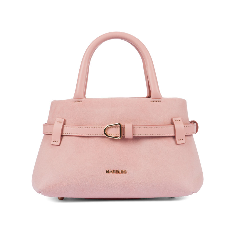Sac à main femme 056g camoscio rose bébé