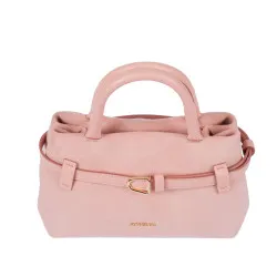 Sac à main femme 056g camoscio rose bébé
