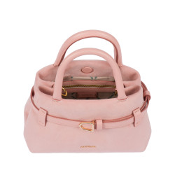 Sac à main femme 056g camoscio rose bébé
