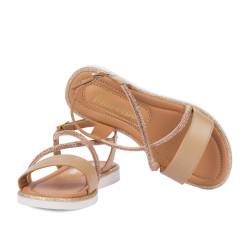 Sandales enfants 541 beige combiné