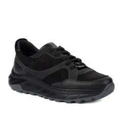 Chaussures casual/sport pour hommes 996 noir en velours combiné