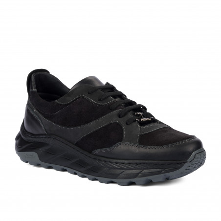 Chaussures casual/sport pour hommes 996 noir en velours combiné