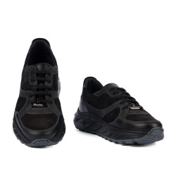 Chaussures casual/sport pour hommes 996 noir en velours combiné