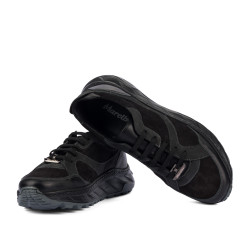 Chaussures casual/sport pour hommes 996 noir en velours combiné
