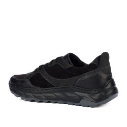 Chaussures casual/sport pour hommes 996 noir en velours combiné