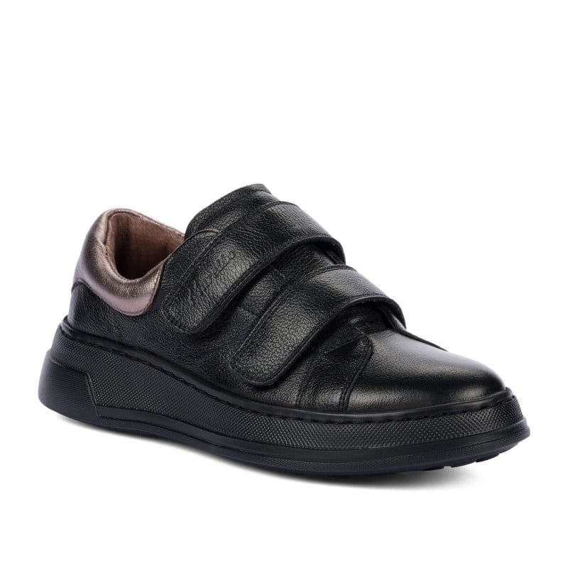 Baskets femme 6008-1sc noir combiné