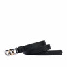 Ceinture femme 47m noir estampé