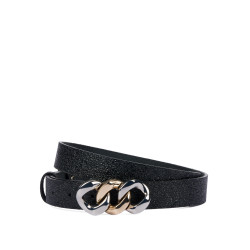 Ceinture femme 47m noir estampé