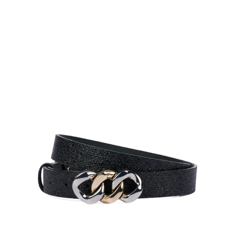 Ceinture femme 47m noir estampé