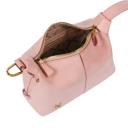 Sac à main pour femme 037g camoscio rose bébé