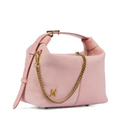 Sac à main pour femme 037g camoscio rose bébé