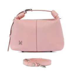 Sac à main pour femme 037-1g 01 daim rose bébé