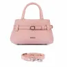 Sac à main femme 056g 01 camoscio rose bébé