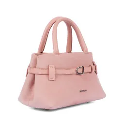 Sac à main femme 056g 01 camoscio rose bébé