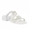 Sandales femme 5130 blanc nacré