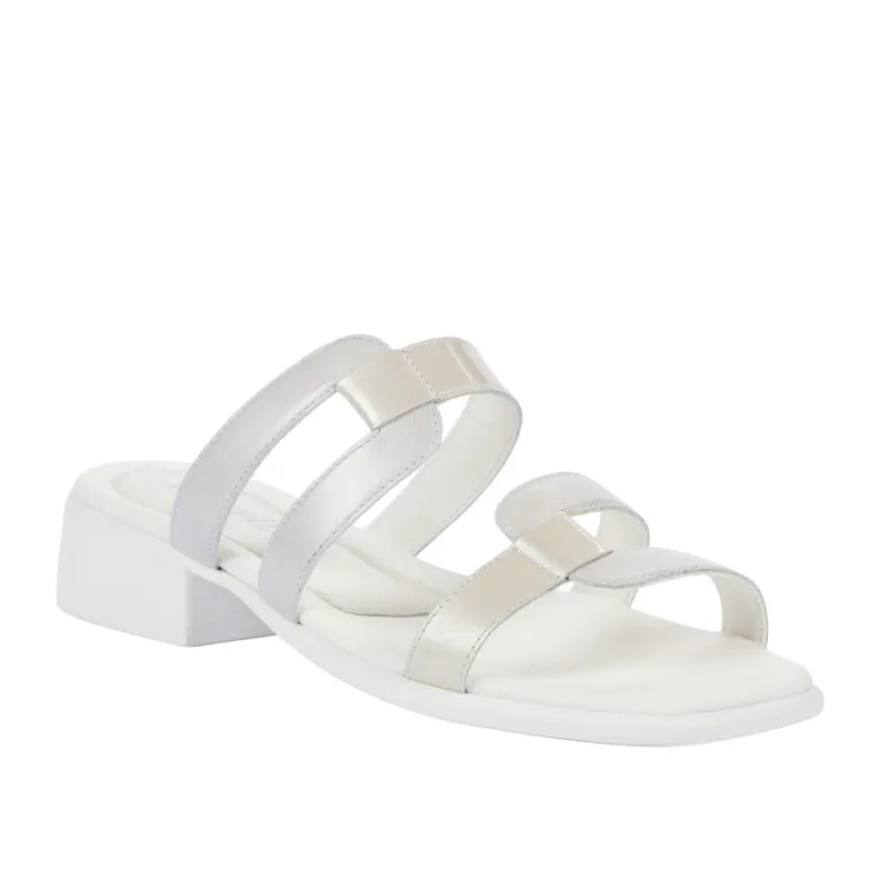 Sandales femme 5130 blanc nacré