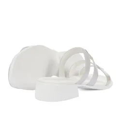 Sandales femme 5130 blanc nacré