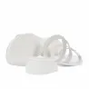 Sandales femme 5130 blanc nacré
