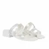 Sandales femme 5130 blanc nacré